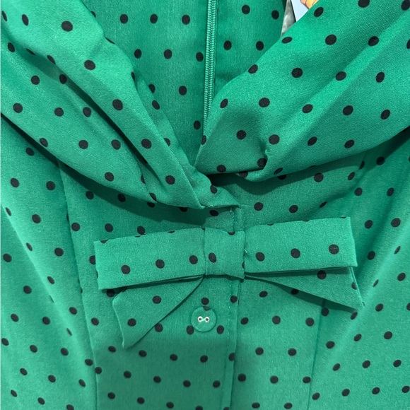 Tatyana Green Esmeralda Polka Dot Midi Dress - Picture 4 of 12
